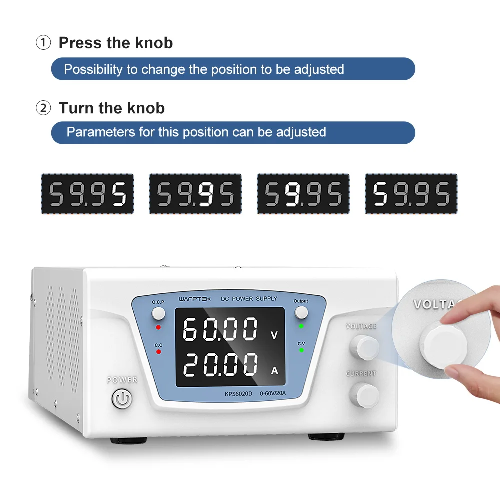 Wanptek RS485/RS232 مختبر قابل - مراجعة Programmable Dc Power Supply 60V 10A وسعره