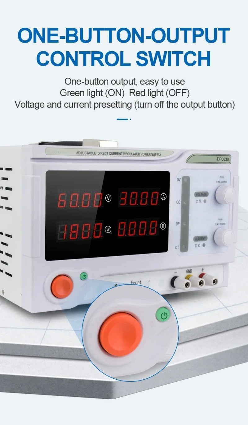1800 واط التبديل الرقمي 60 فول - مراجعة High Power 60V 20A Bench Power Supply وسعره