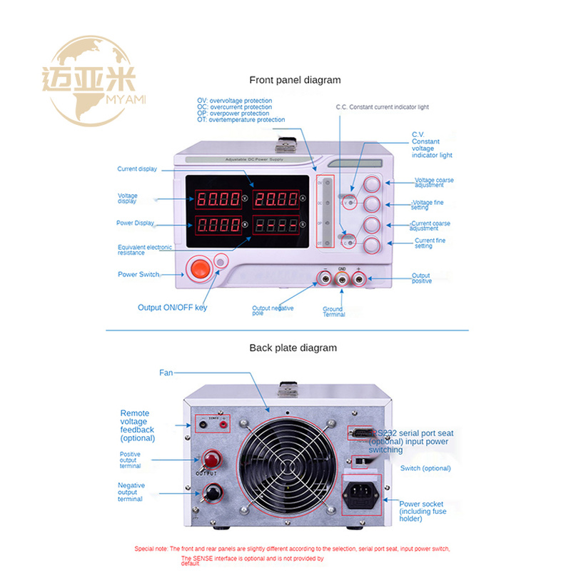 مصدر طاقة مختبري قابل للتعديل  - مراجعة Switching Dc Power Supply 300V 1A وسعره